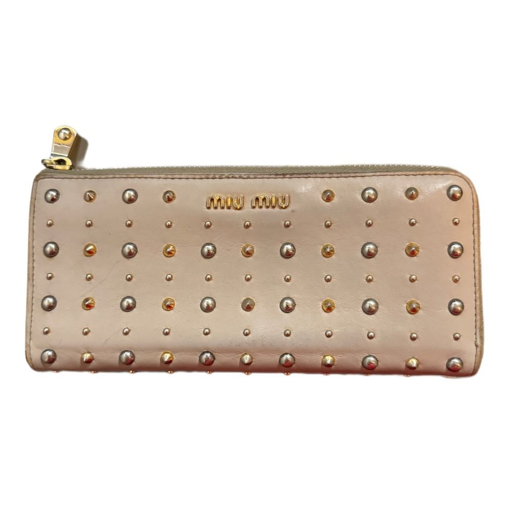❌SOLD❌ MIU MIU Studded Long Wallet